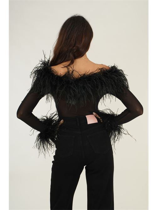 Body Galethia con piume Twenty Fourhaitch | GALETHIANERO